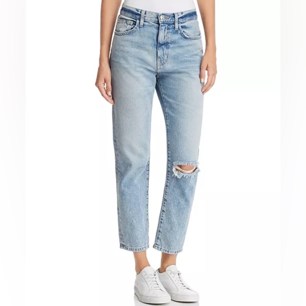 Current Elliot vintage cropped slim boyfriend jeans